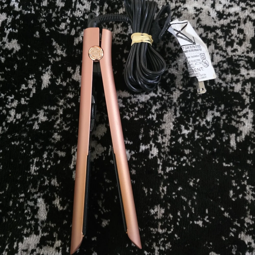 Hair Fetish Hedonist 1.25" Flat Iron with Japanese Tourmaline Plates Fire Opal - Picture 2 of 11